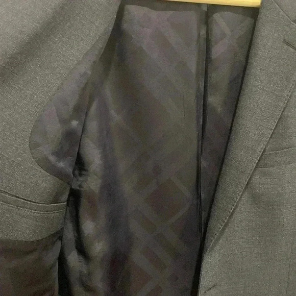 BURBERRY London Men’s 100% Virgin Wool Dark Denim Blue Blazer Size 50R USA - Picture 10 of 10